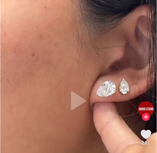 0.25 carat each ear studs deposit