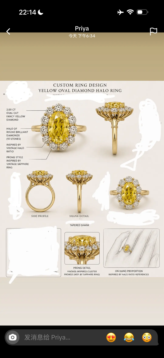 Juno Diamond 2 carat champagne color diamond ring
