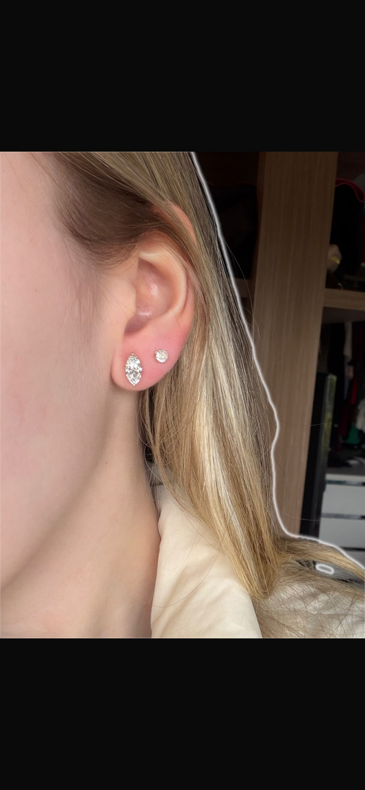 Juno Diamond Marquise earstuds