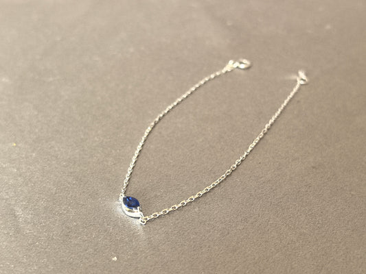 0.3 Carat Sapphire Bracelet | Minimalist Design | 18K Gold