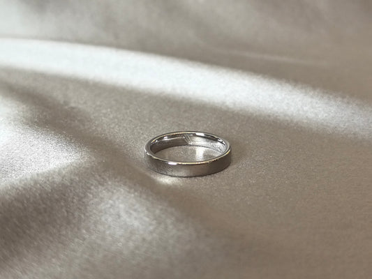 BM-012 | Satin & Polished Two-Tone Finish Wedding Band | Durable Satin Center Section | Sleek Brushed & Polished Design