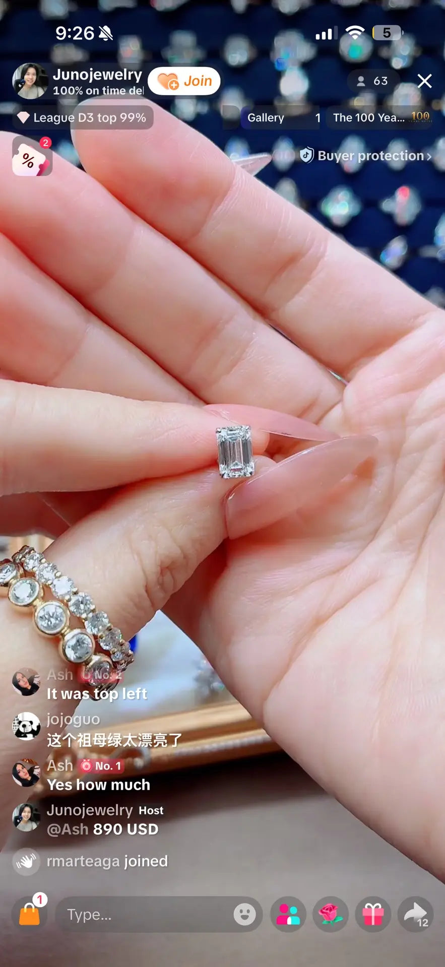 Juno Diamond A link for Ash to pay Custom Order