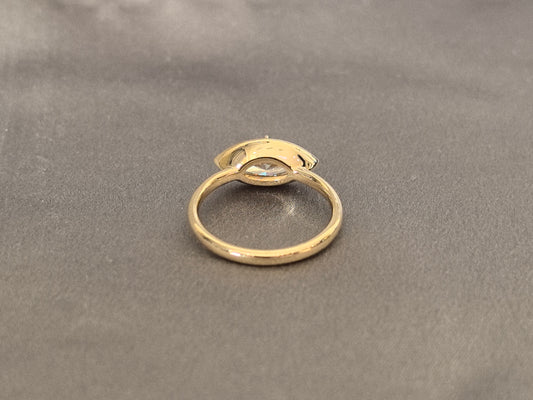 MA-010|Marquise Cut Lab Diamond Solitaire Ring|Prong-Set |Minimalist Engagement Ring
