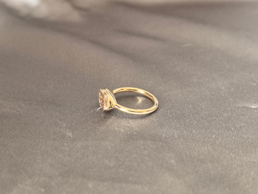 MA-011|Marquise Cut Lab Diamond Solitaire Ring|Prong-Set |East-West Diamond Ring