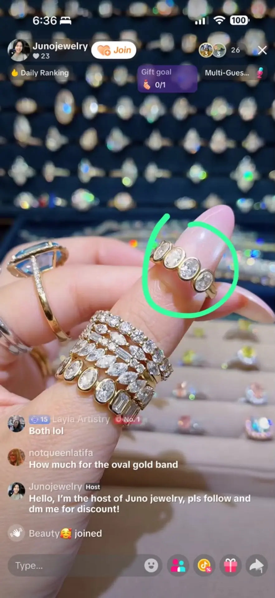 Juno Diamond A link for Maame Abena to pay Custom Order