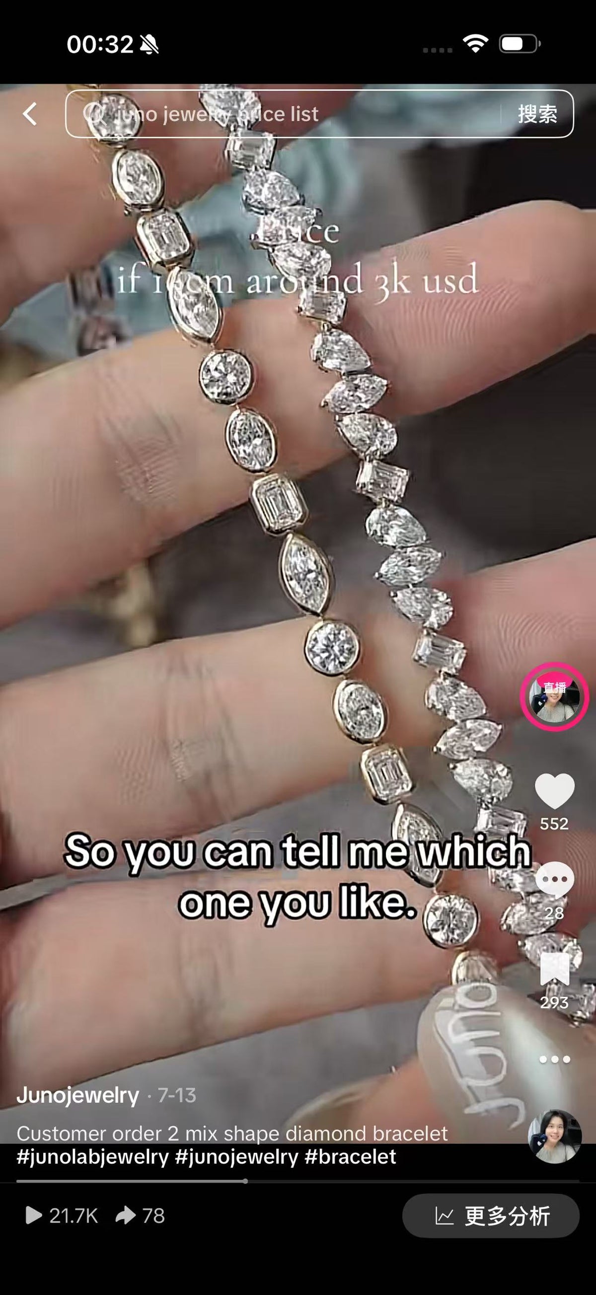 Juno Diamond A link for Jacqueline to pay