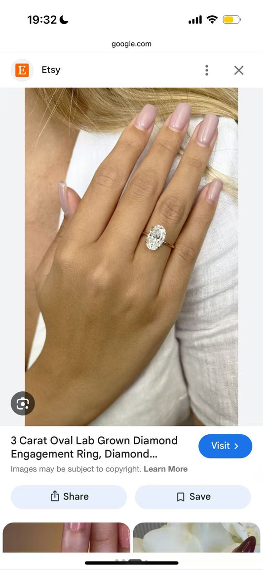 Juno Diamond a link for Georgeta to pay for oval ring