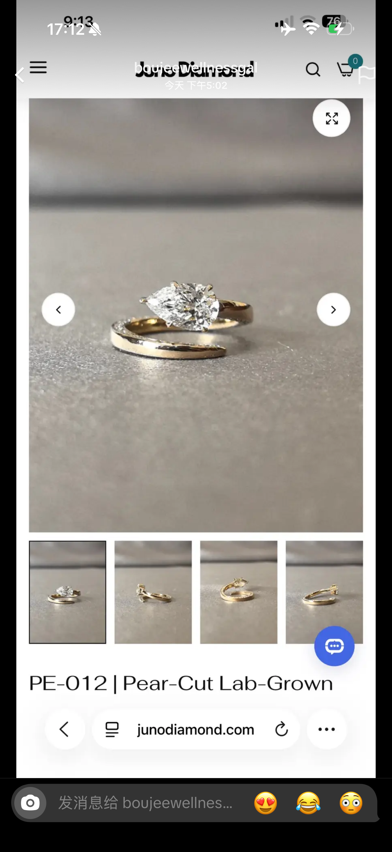 Juno Diamond A link for boujeewlln to pay(B)