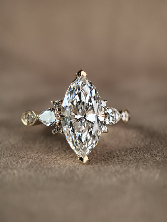 Juno Diamond Marquise Vintage Ring