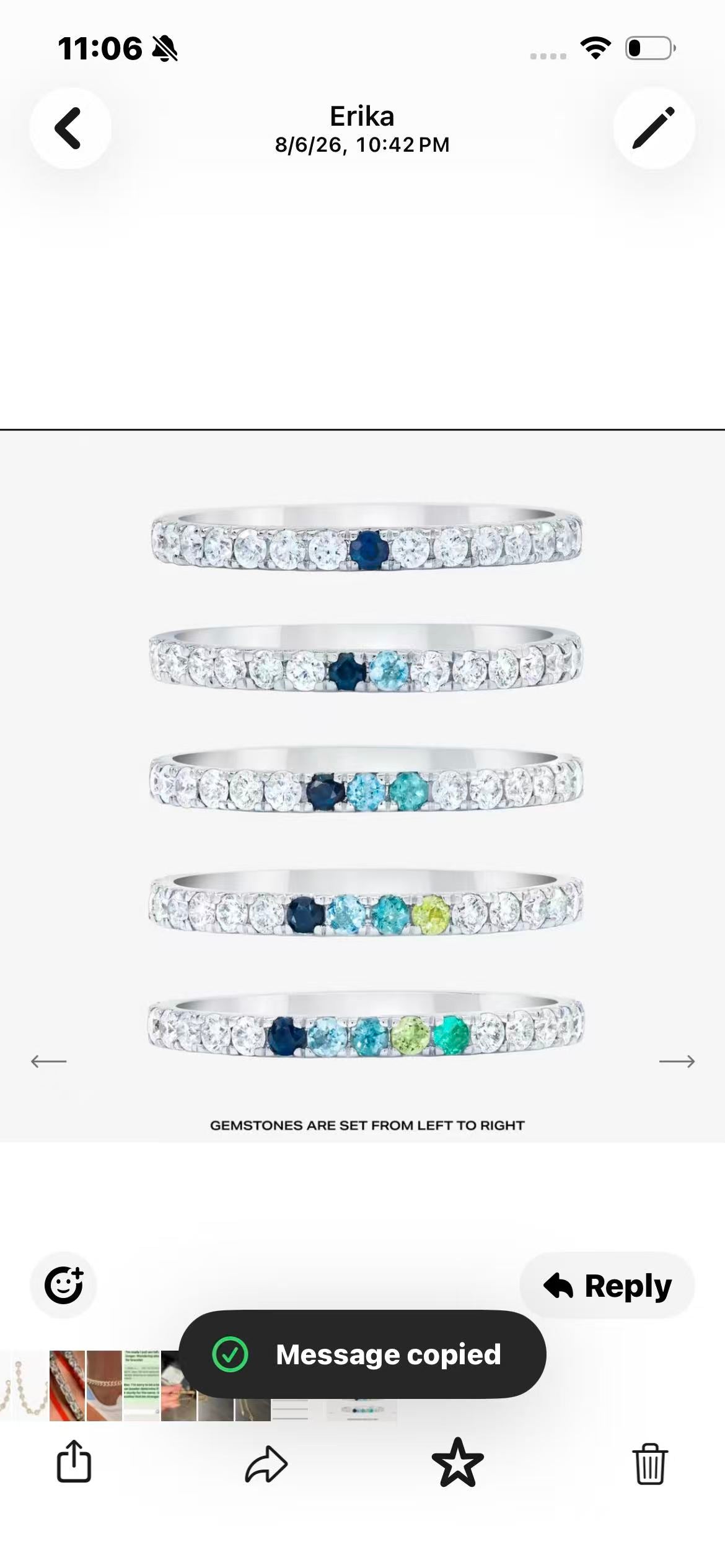 Juno Diamond A link for erika to pay