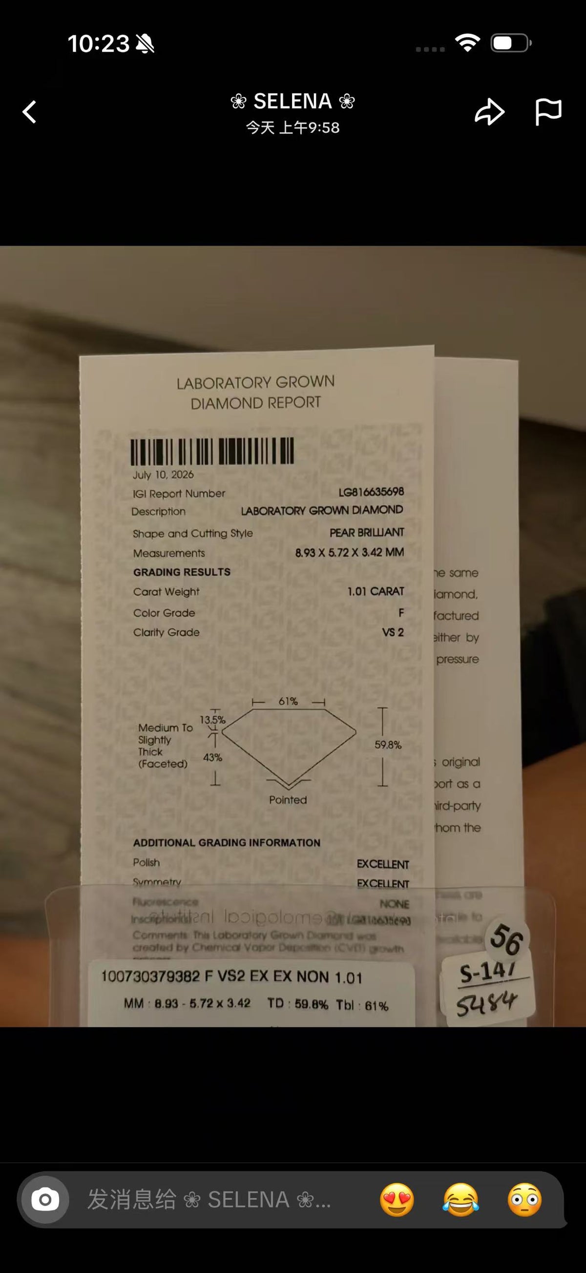 Juno Diamond A link for selena to pay