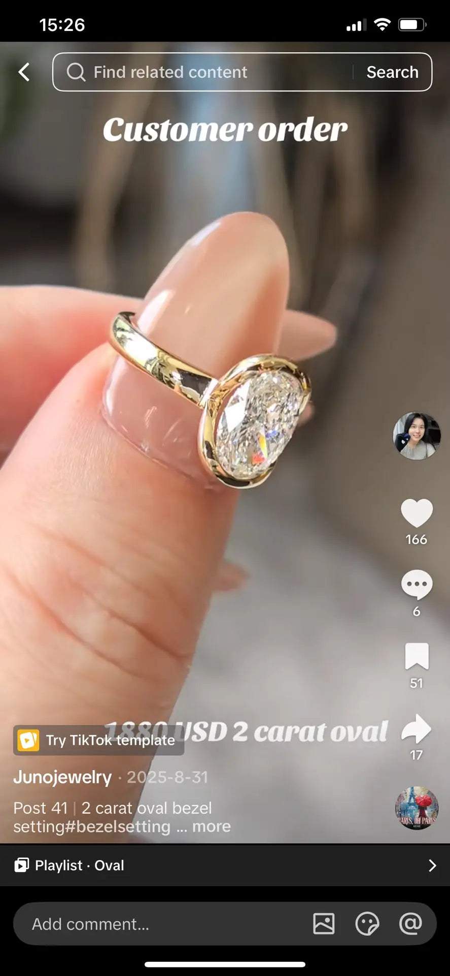 Juno Diamond A link for grisseldasol to pay Custom Order
