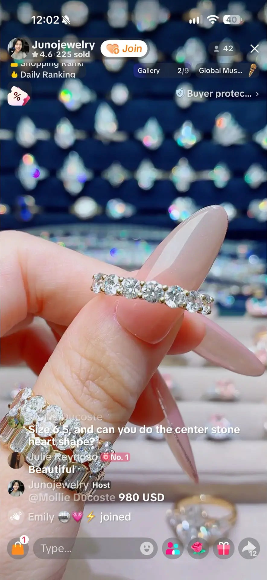 Juno Diamond A link for Mollie Ducoste to pay Custom Order