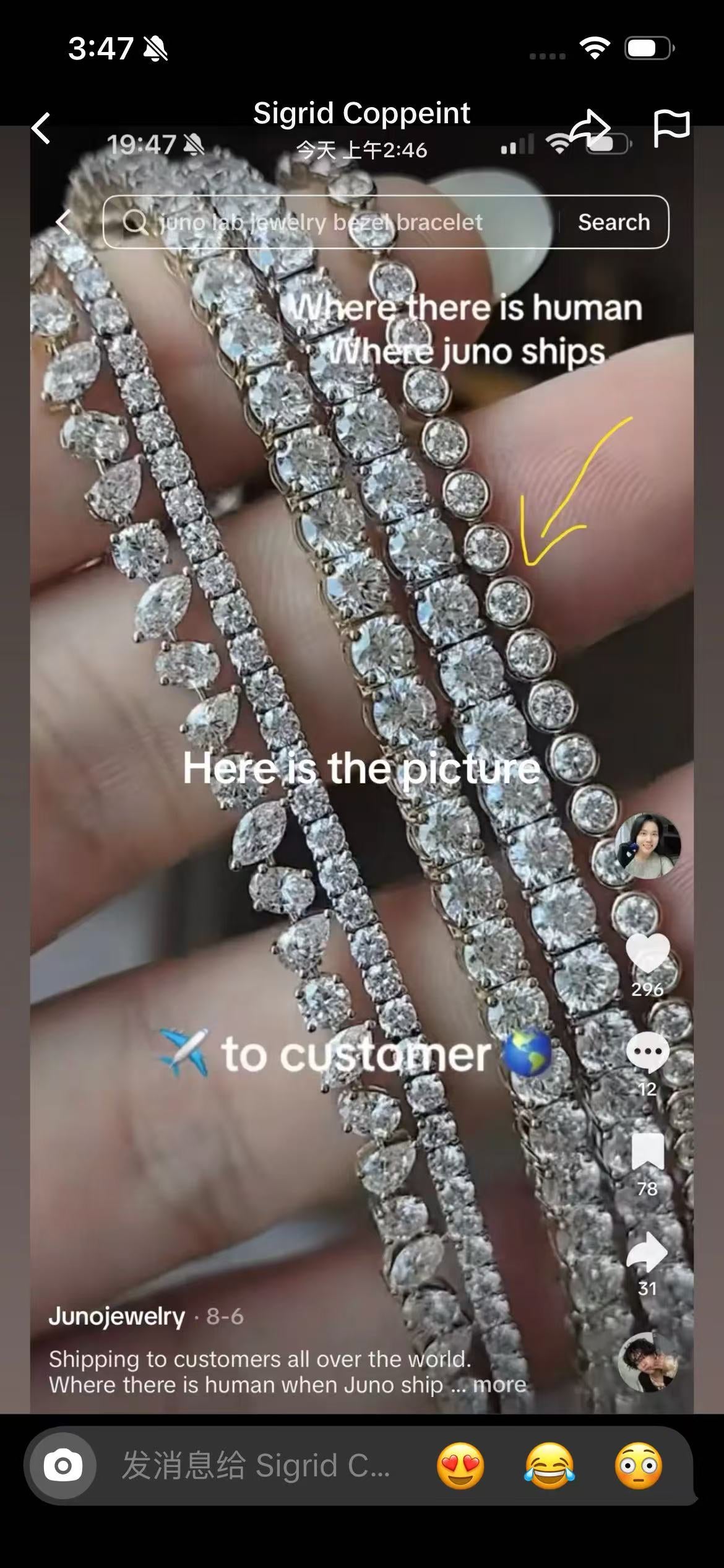 Juno Diamond A link for SigridCoppeint to pay
