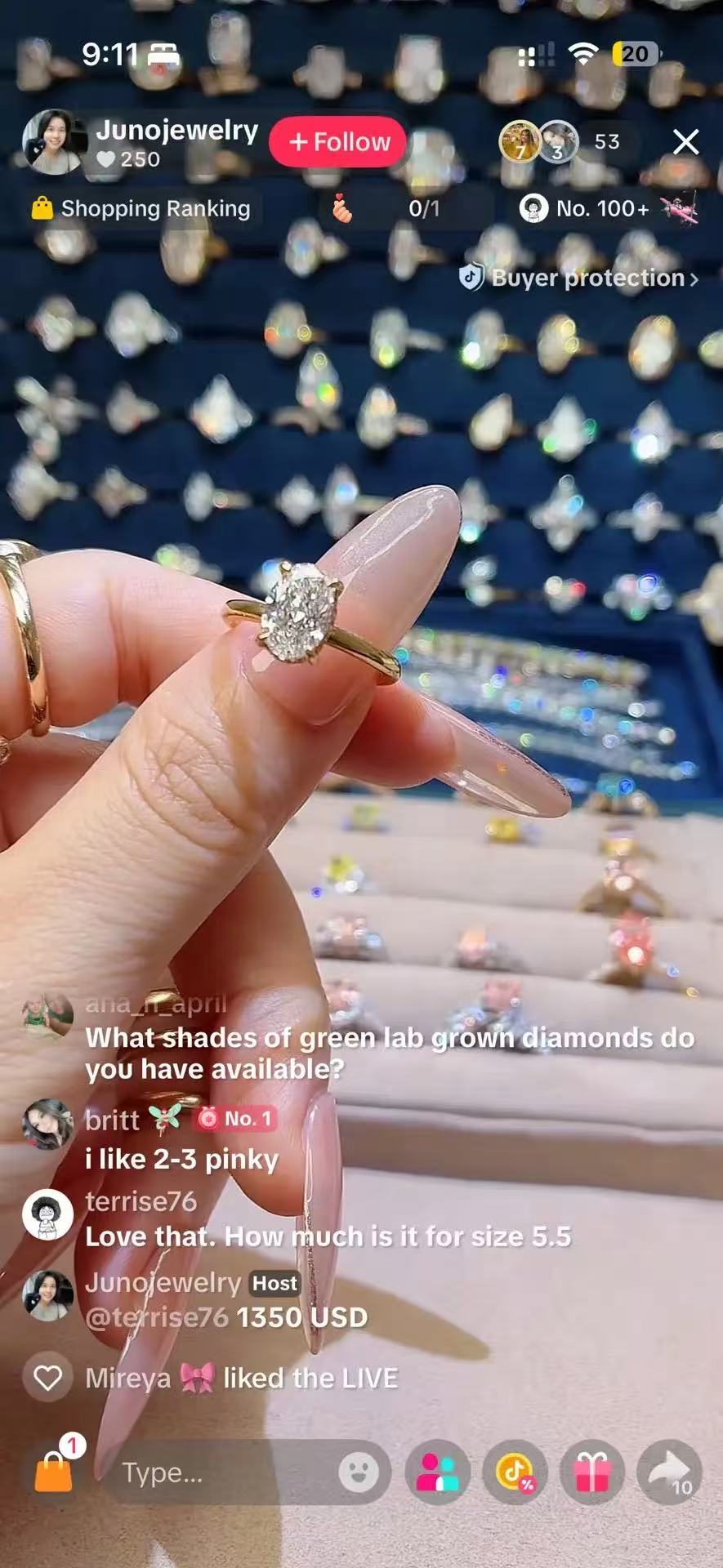 Juno Diamond A link for terrise76 to pay