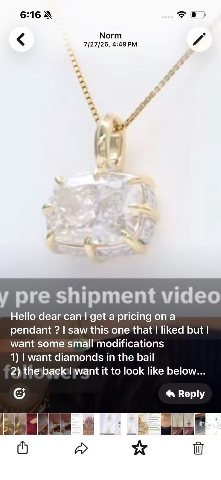 Juno Diamond A link for norm to pay