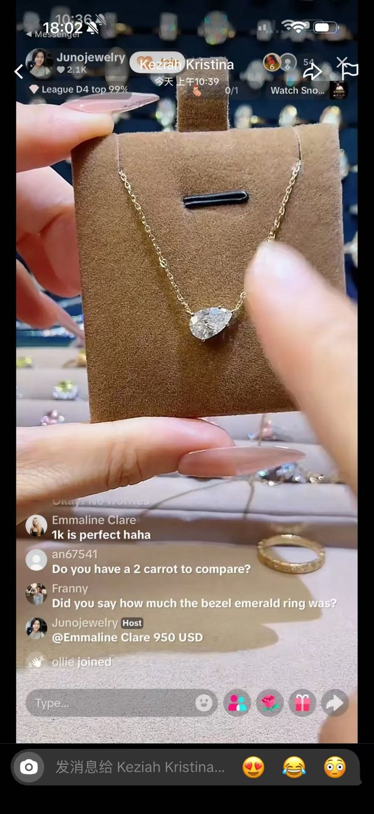 Juno Diamond A link for keziah to pay
