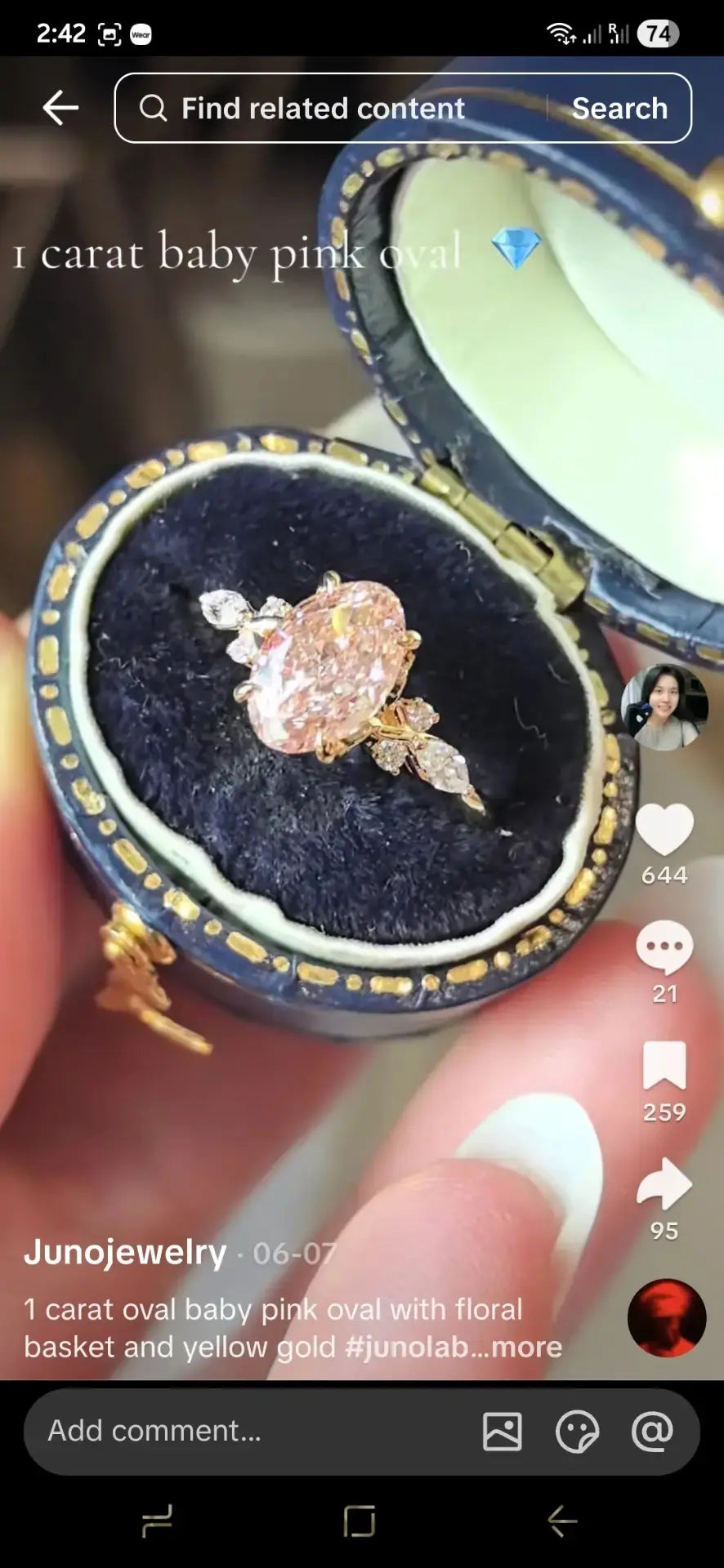 Juno Diamond A link for Qiqi to pay