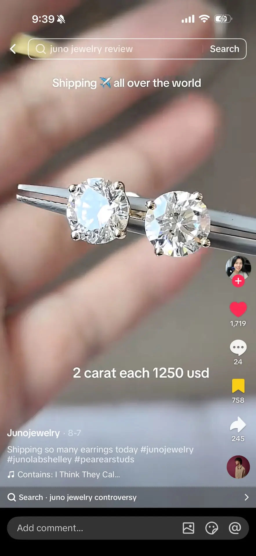 Juno Diamond A link for ms.awura to pay Custom Order