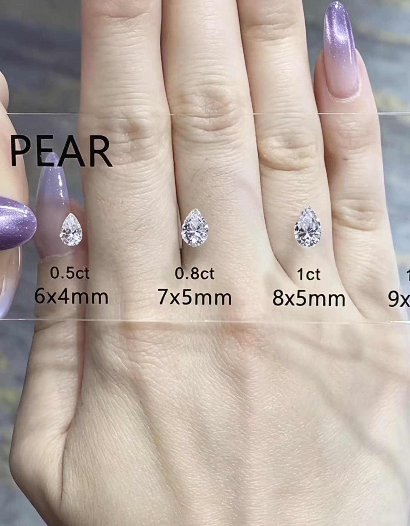Juno Diamond E-012|Pear Cut Lab Diamond Stud Earrings | Three-Prong Solitaire Setting | Minimalist Everyday Wear