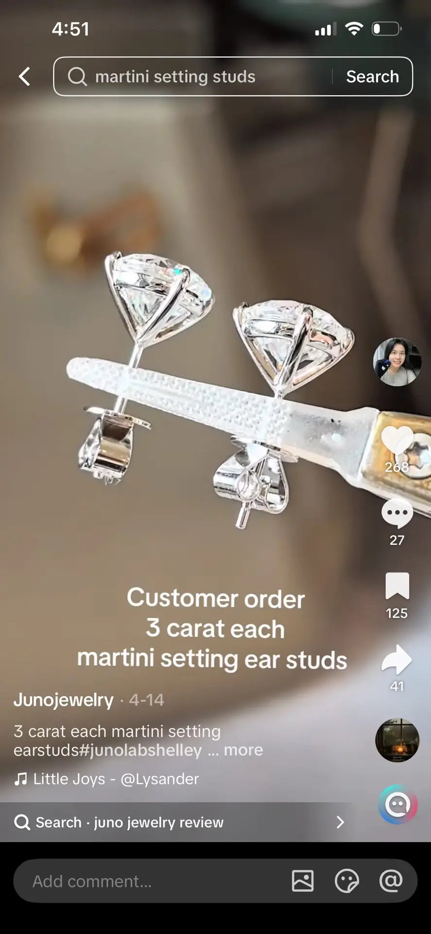 Juno Diamond A link for Cyn to pay