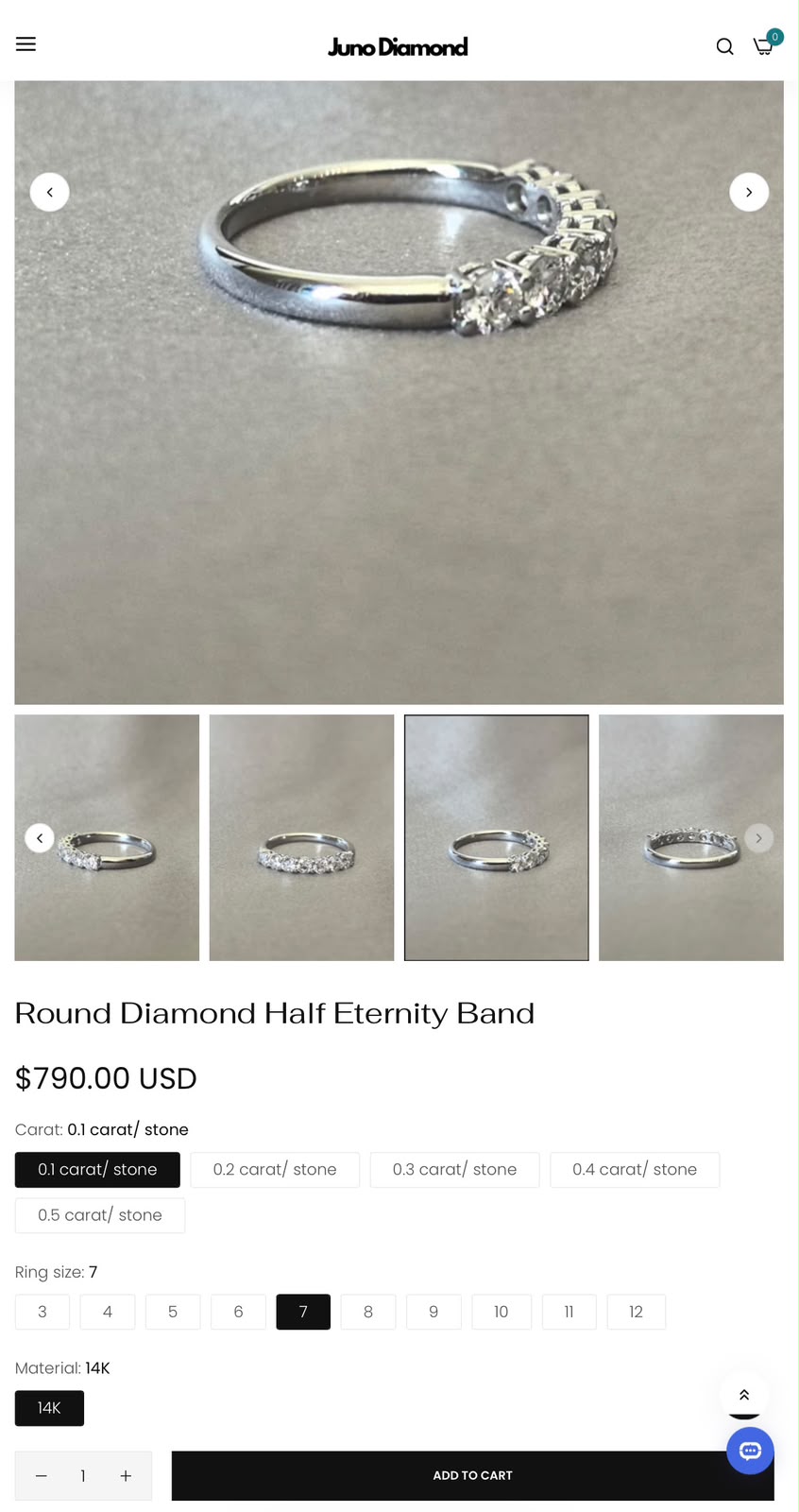 Juno Diamond A link for Cindy to pay Custom Order