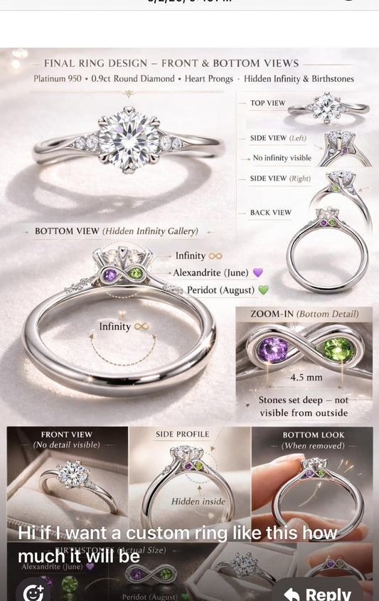 1 carat platinum deposit
