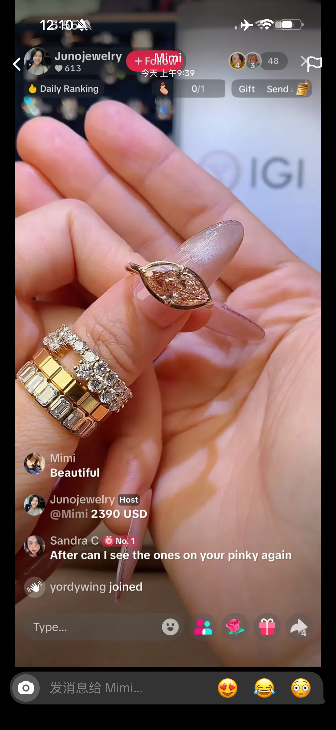 Juno Diamond A link for Mimi to pay (B)