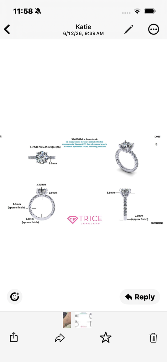 Juno Diamond A link for Katie to pay