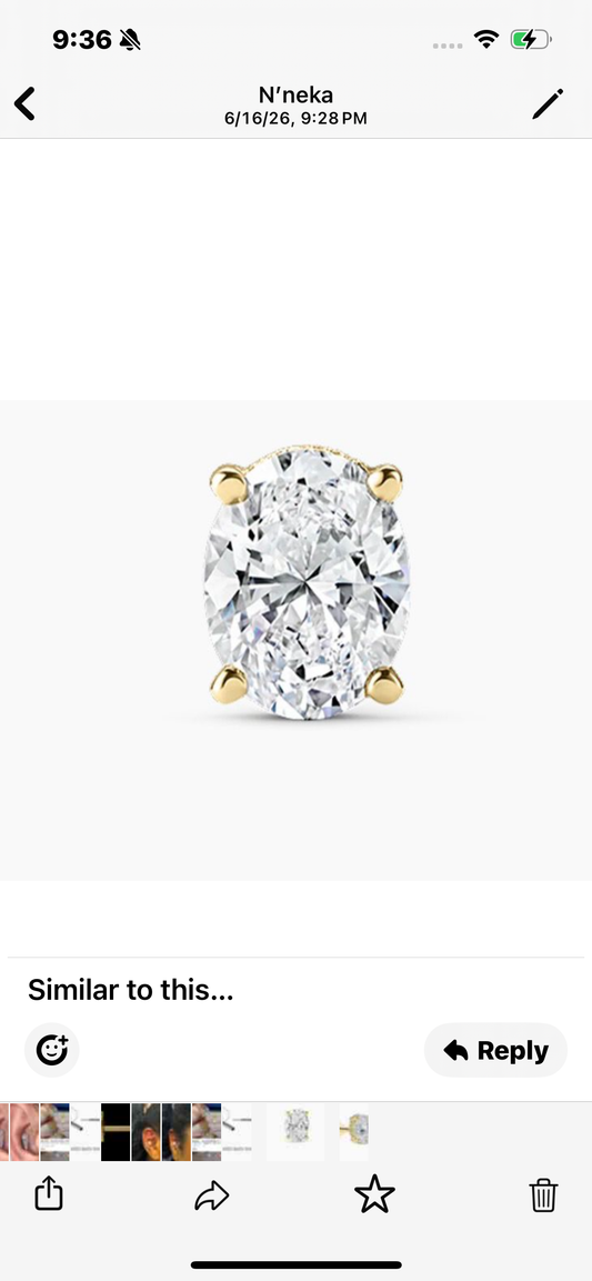 Juno Diamond A link to pay one earstud