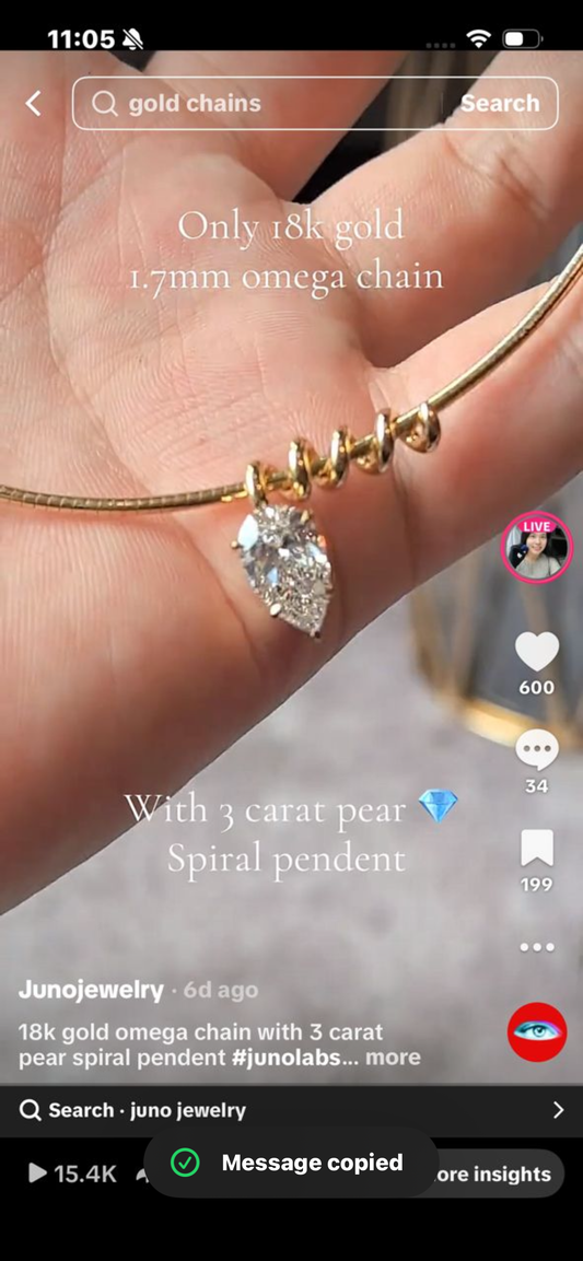 Juno Diamond A link for nia to pay