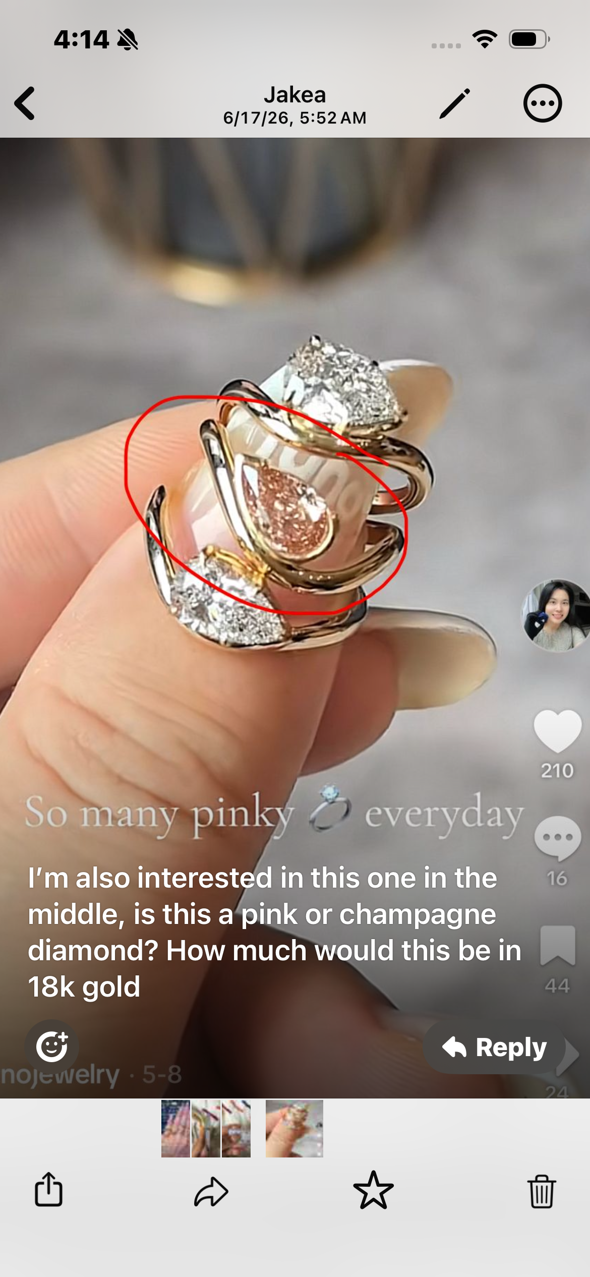 Juno Diamond A link for Jakea to pay