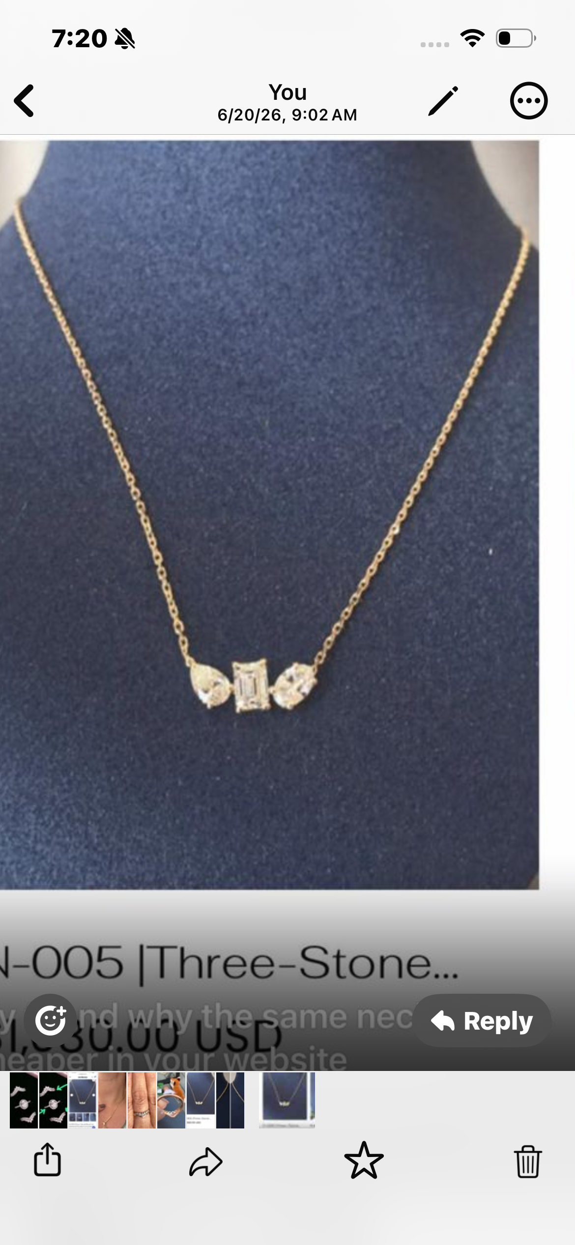 Juno Diamond A link for Gabriela to pay