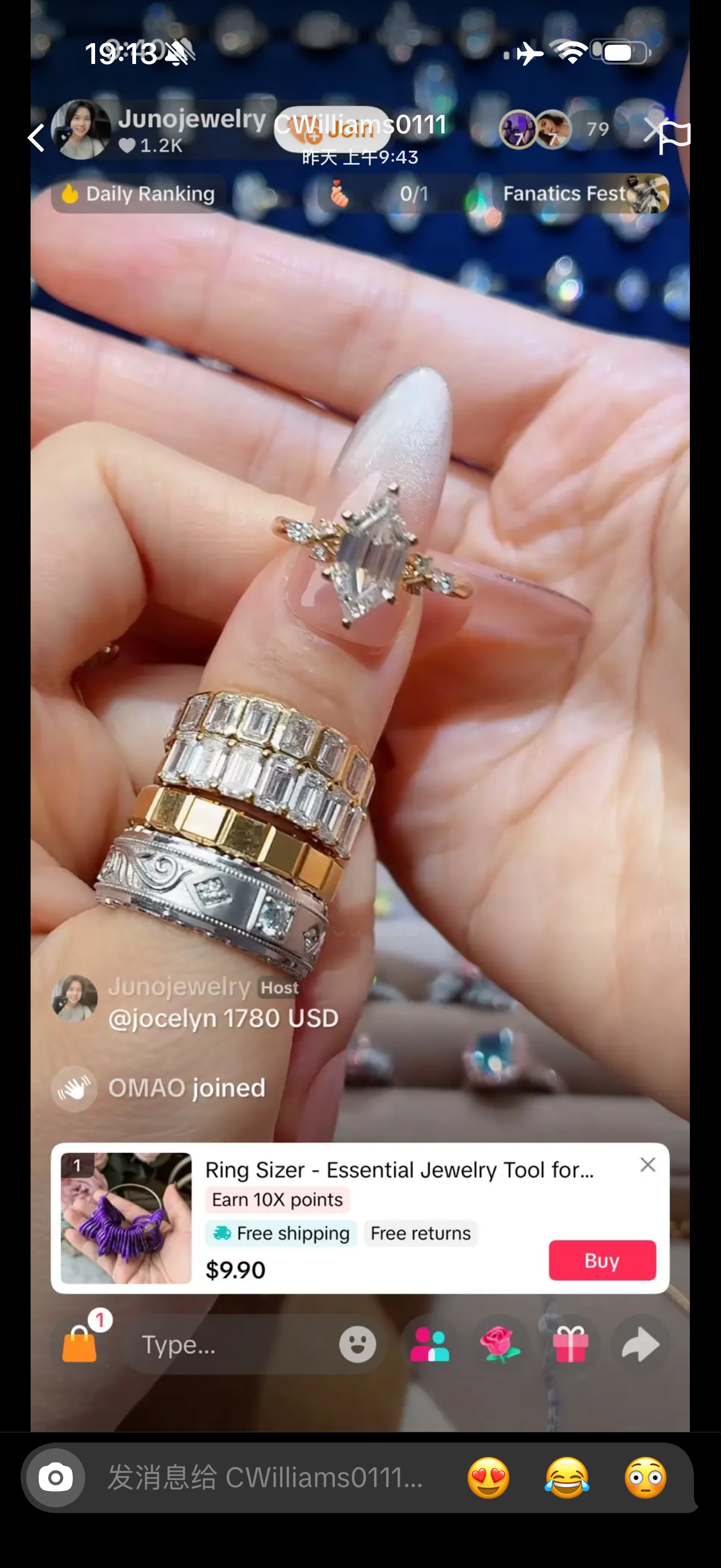 Juno Diamond A link for cwilliams to pay(B)