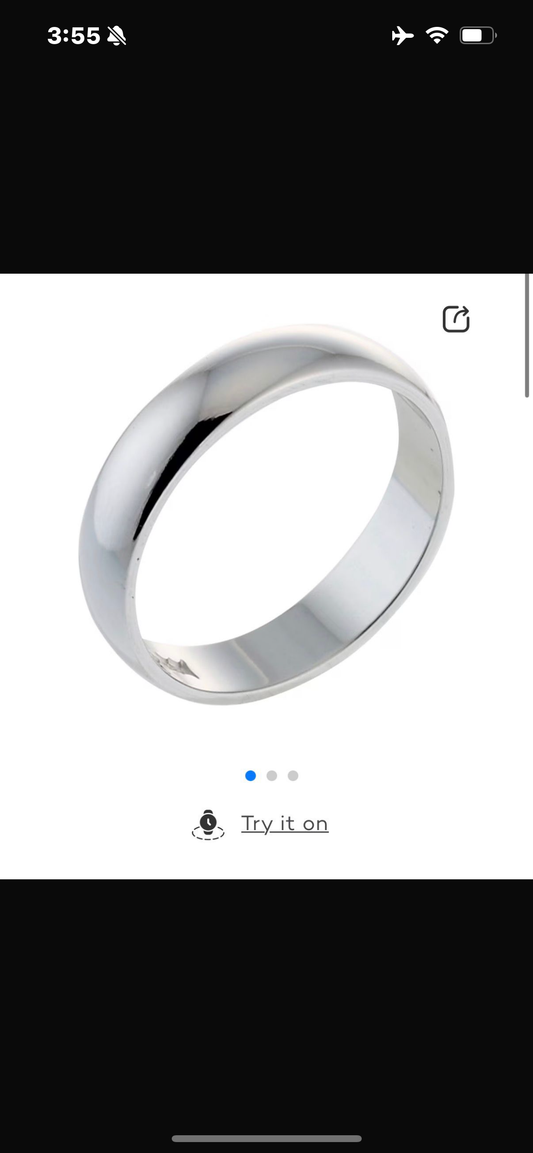 Juno Diamond Size 4 3.5mm platinum to pay half