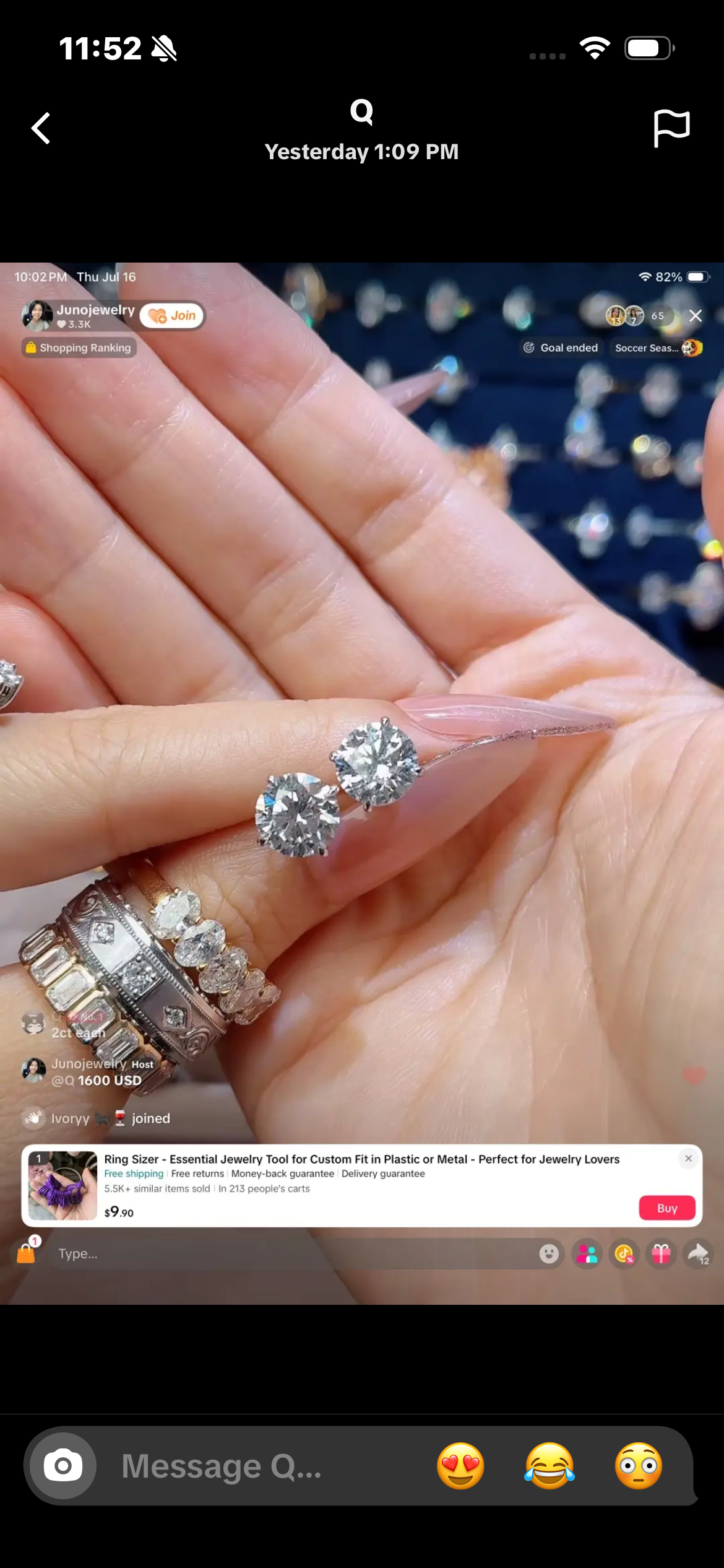 Juno Diamond A link for Q to pay