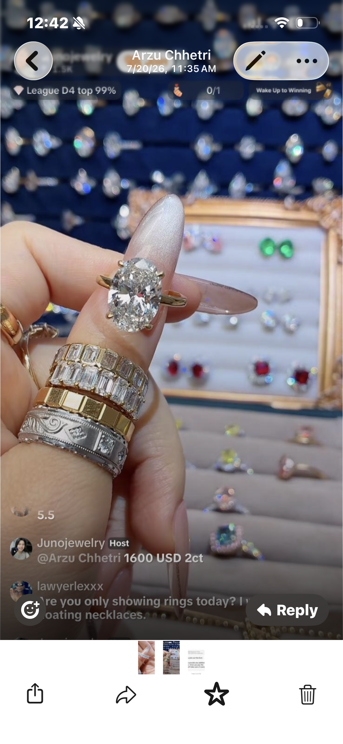 Juno Diamond A link for Arzu to pay