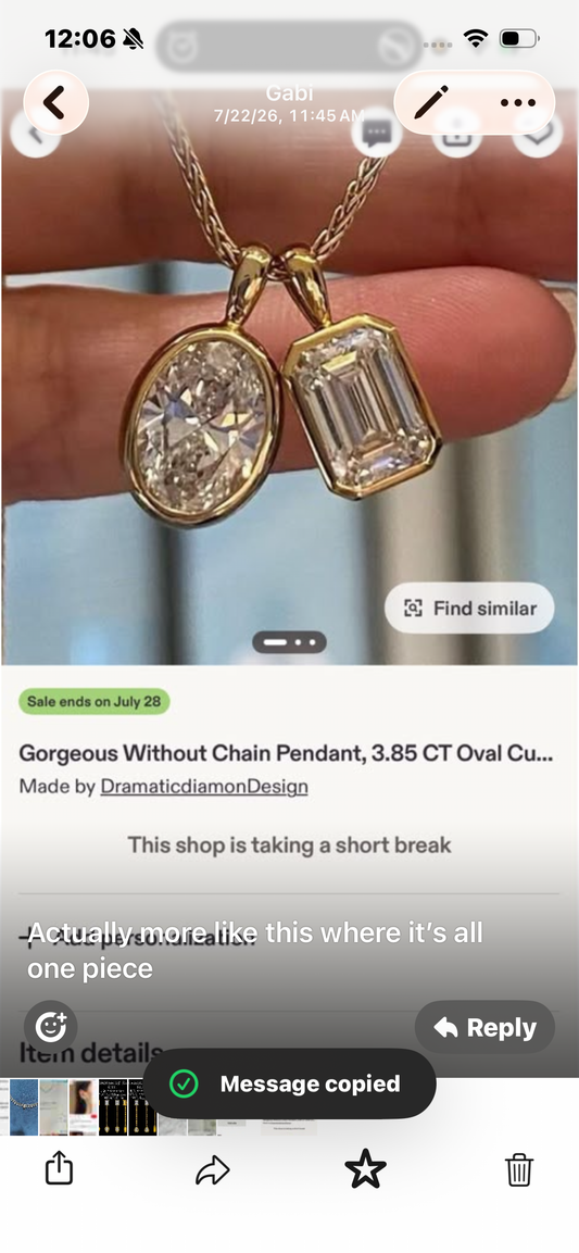 Juno Diamond A link for gabi to pay