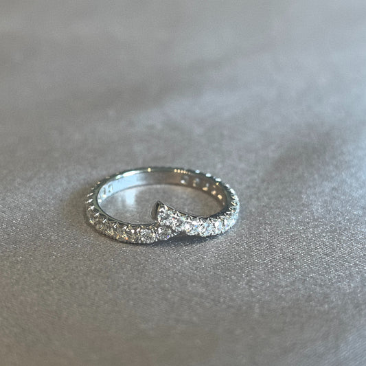 Round Cut Full Eternity Band | Twisted Rope Design | Versatile Stacking Ring | Lab-Grown Diamonds