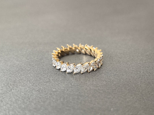 Marquise Cut Lab Diamond Eternity Band | Full Eternity Ring