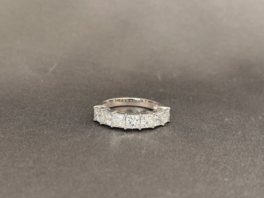 Princess Cut Half Eternity Band | Square Lab Grown Diamond Ring