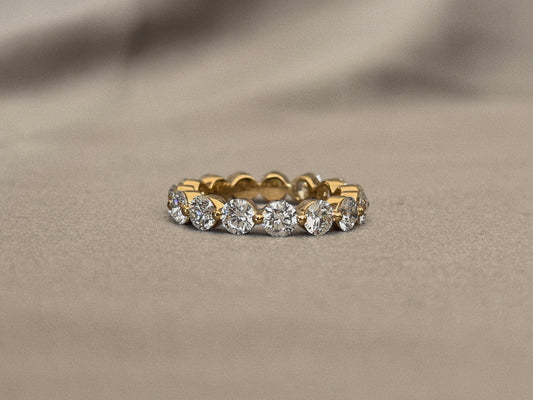 20-Point Lab-Grown Diamond Full Eternity Band in 18k Gold