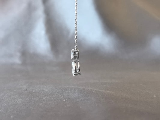 Pear-shaped and heart-shaped cut lab-grown diamond necklace