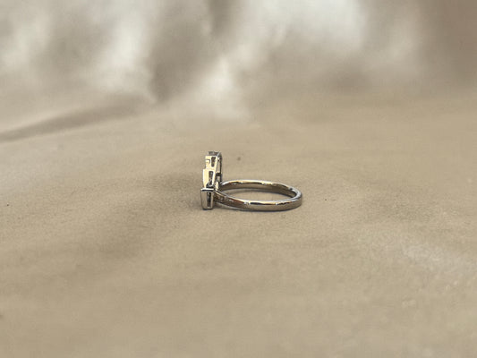 14k Seven-Petal Fan-Shaped Diamond Ring | 21 Round Brilliant Stones | Graduated Cluster Design | 0.20 Carat Total Weight | 14K White Gold