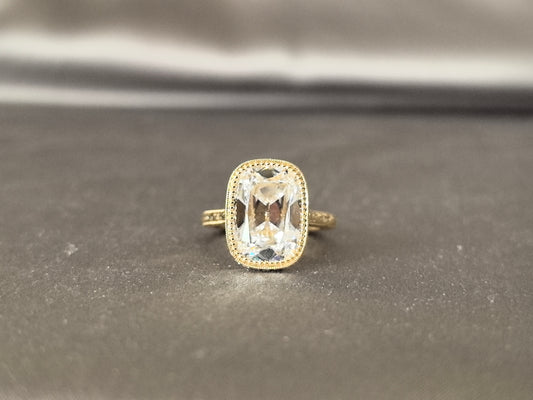 CU-003|Vintage cushion-cut lab diamond engagement ring|Bezel set|Hand-engraved scrollwork band|Milgrain-edged diamond halo setting