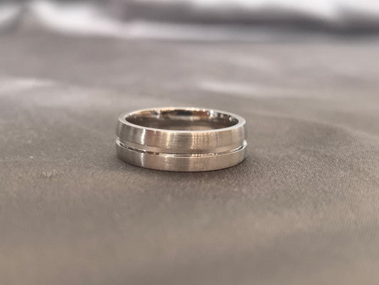 BM-003|Minimalist men’s wedding band|Durable scratch-resistant|Comfort-fit rounded inner band