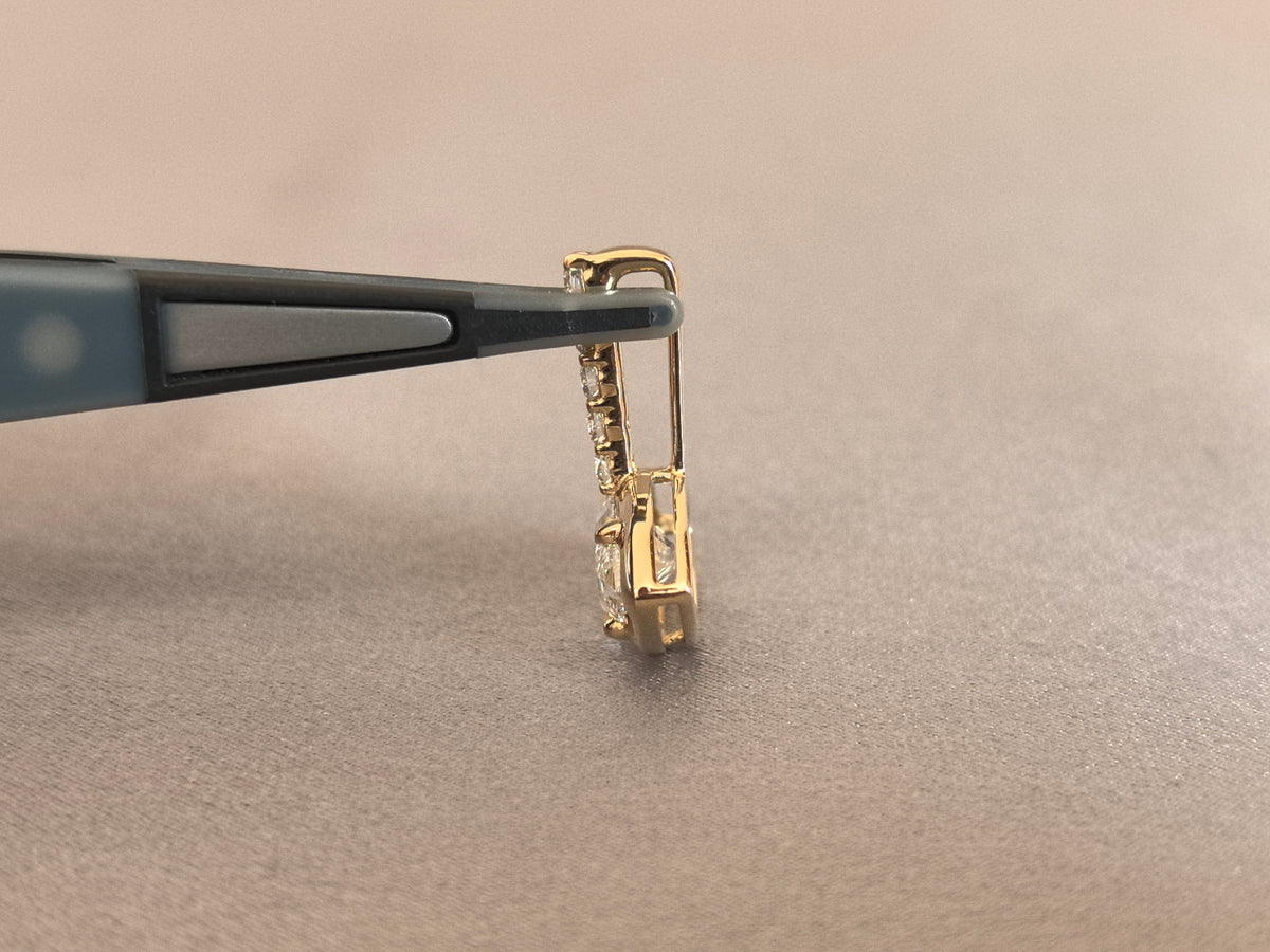 Juno Diamond P-020 | Marquise-Cut Lab-Grown Diamond Full-Bezel Pendant Pendant