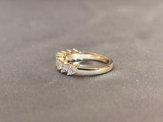 Juno Diamond MX-024 | Nine-Stone Marquise Lab-Grown Diamond Leaf Pattern Ring Ring