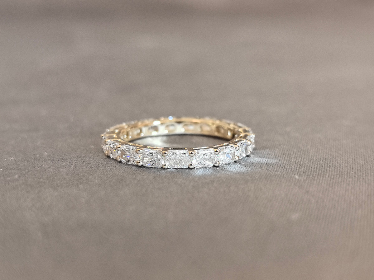 Juno Diamond MX-031 | Alternating Radiant and Cushion Mixed-Shape Lab-Grown Diamond Eternity Ring Ring