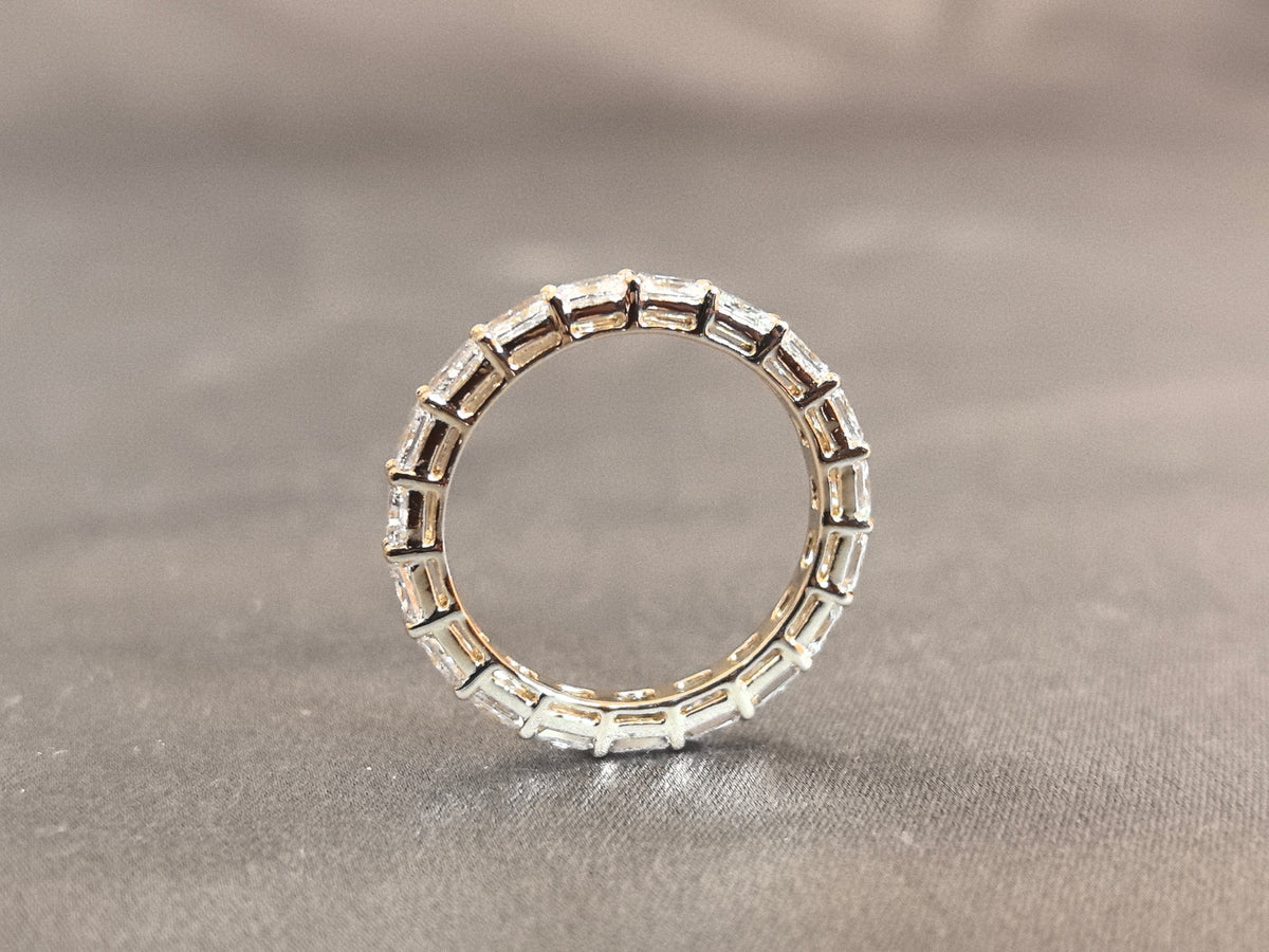 Juno Diamond MX-031 | Alternating Radiant and Cushion Mixed-Shape Lab-Grown Diamond Eternity Ring Ring